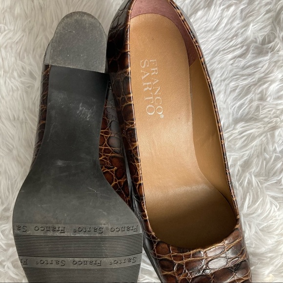 Franco Sarto Snakeskin Leather Pump - Picture 6 of 6